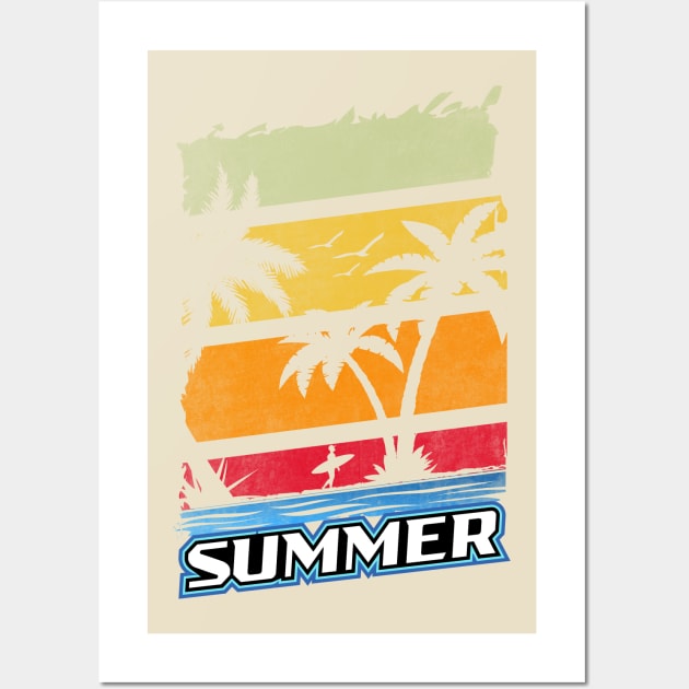 Summer Surf Wall Art by Rebel Merch